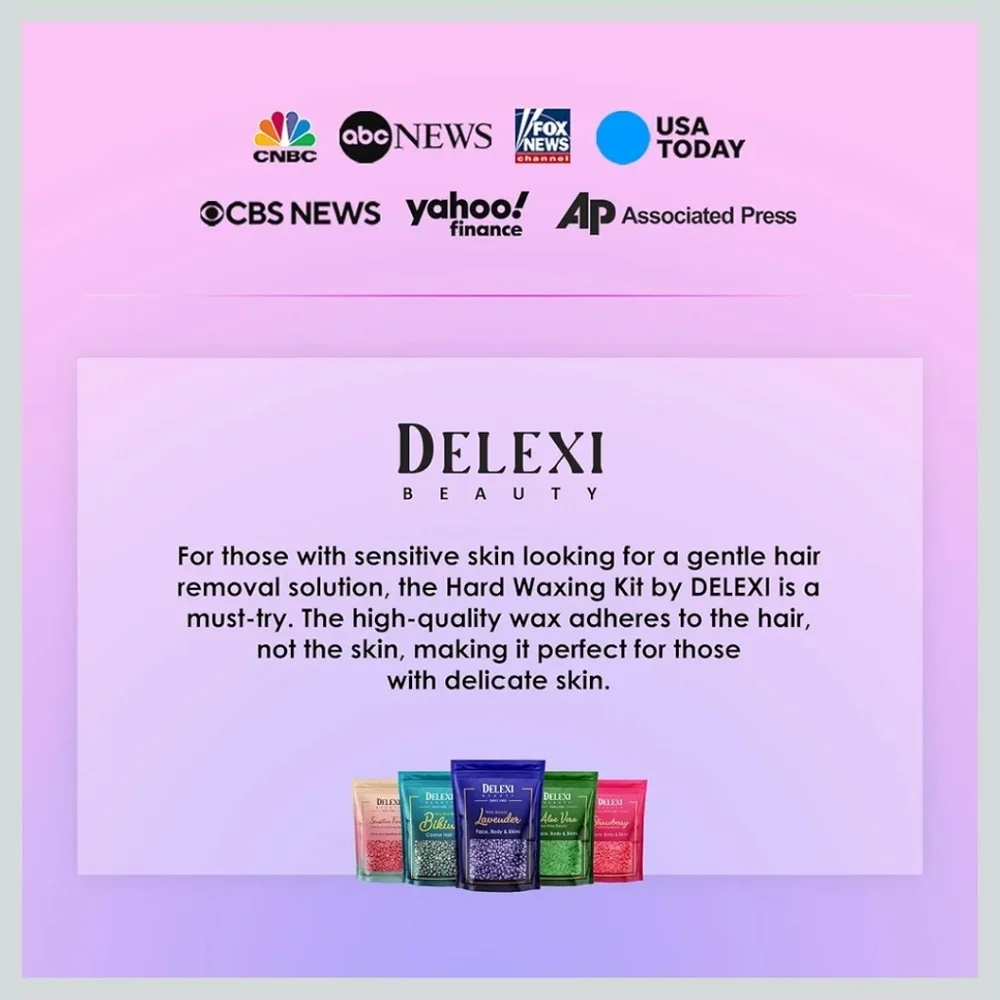 💅 Delexi Premium Waxing Kit - Smart-Heat Wax Warmer 41 Piece Set - Picture 6 of 8